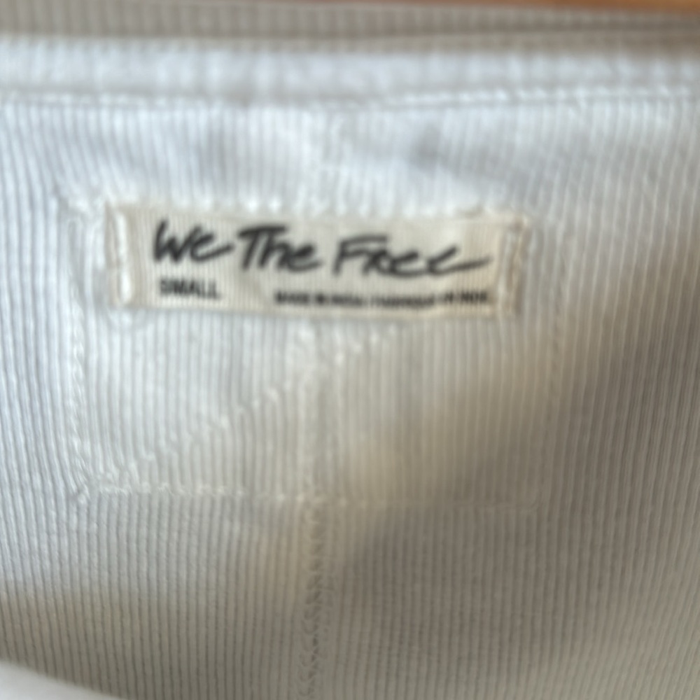 NWOT Cream Ribbed Knit - Picture 2 of 4